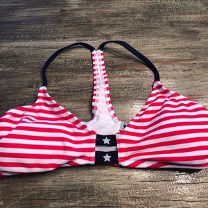 Red white and blue swimsuit